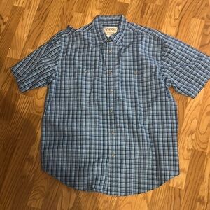 Wrangler Blue Casual Button Down Shirt